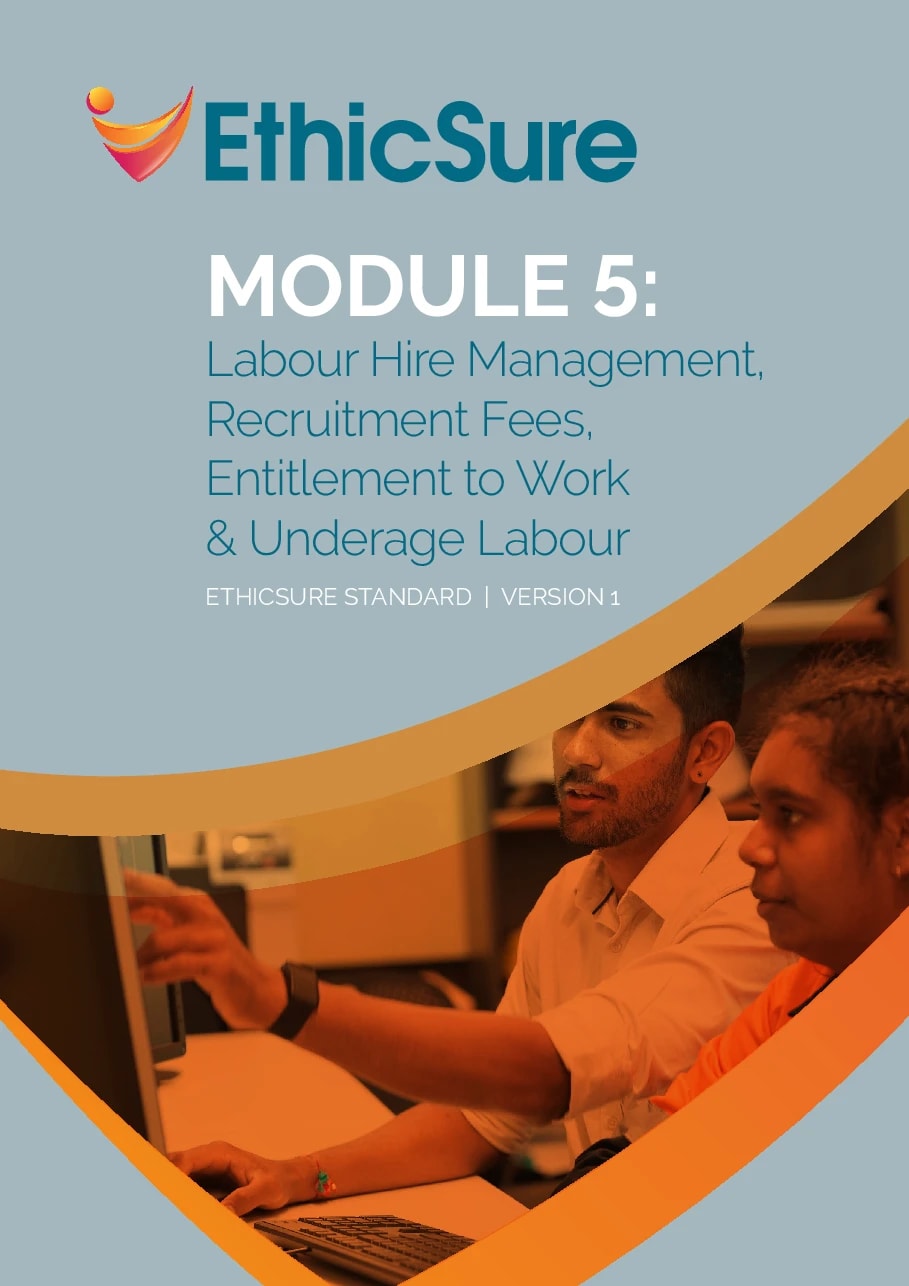 Cover of Module 5: Labour Hire Management, Recruitment Fees, Entitlement to Work and Underage Labour